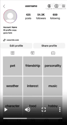 Instagram Interface CapCut Templates